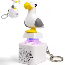 Seagull fidget keychain