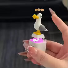 Seagull fidget keychain